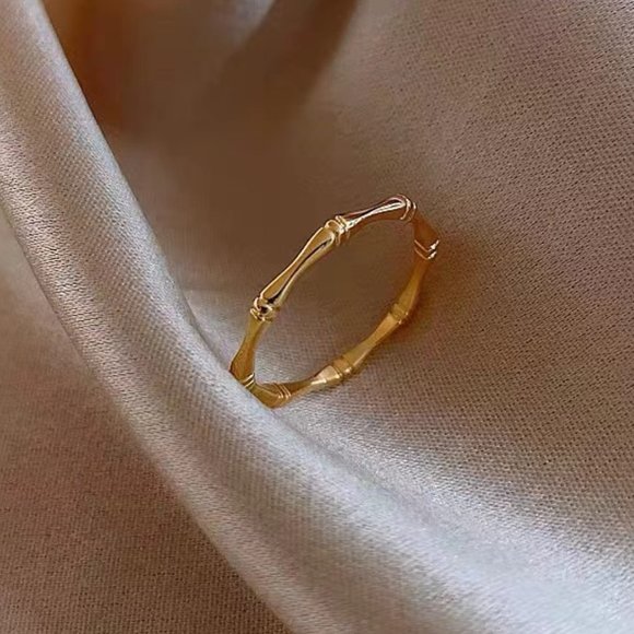 Bamboo ring female light luxury niche design - Picture 1 of 5